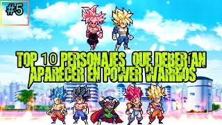 TOP 10 PERSONAJES QUE DEBERÍAN APARECER EN POWER WARRIOS  ( #5 )