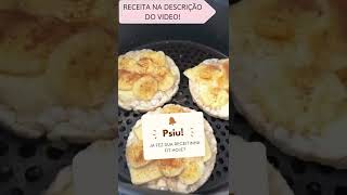 Lanche saudável DE BISCOITO DE ARROZ! receita na descrição #shorts