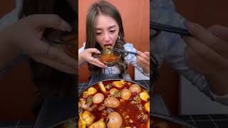 ASMR | China , eating fast  , Nooldes , chicken , seafood