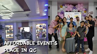 AFFORDABLE EVENT'S PLACE NEAR QC AREA|TRAVEL VLOG|I'm a Happy Mom PH