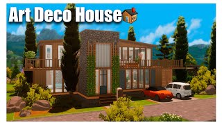 Дом в стиле арт-деко | The Sims 4 | Симс 4 Строительство | NoCC