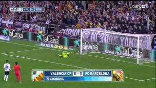 ملخص مباراة برشلونة × فالنسيا (1-0) 30.11.14