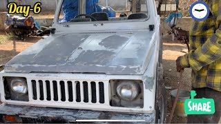 Maruti gypsy MG410 Full body repaint|Repainting gypsy| #gypsy#gypsyking#dieselgypsy#repainting