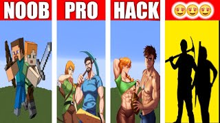 Noob vs Pro vs Hacker vs God in Minecraft