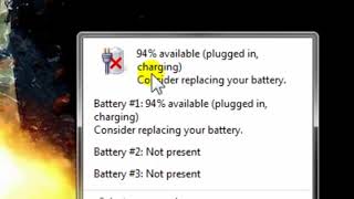 Cara Mengatasi Palang Merah Baterai laptop  (Consider Replacing your Battery)