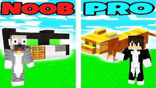 NOOB VS PRO VIDEÓS MACSKA A MINECRAFTBAN!