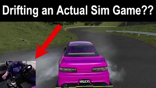 Drifting in a REAL SIM GAME!? - Learning How to Drift on Wheel (Part 2)