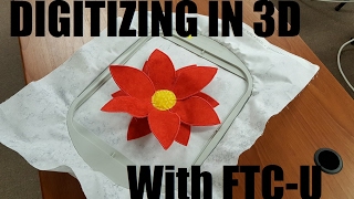 Freestanding 3D Flowers in FTC-U! Sew on WIRE!