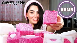 recipe in next video/asmr food/mukbang/eating show/اسمر فود/موکبانگ/پف پفی ژله ای طرز تهیه درپست بعد