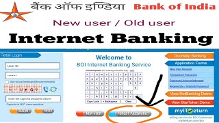 boi net banking forgot password | boi net banking online registration | boi new user login