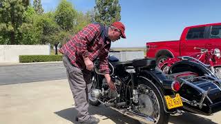 BMW R60 with Steib Sidecar Cold Start