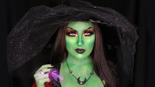 Beautiful Green Witch | Halloween Makeup Tutorial