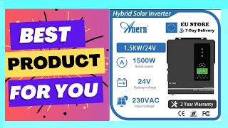 Anern 1500W 1000W Hybrid Solar Inverter 24V 12V 220V Pure Sine Wave MPPT 80A