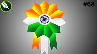 Corel Draw me Tiranga  Batch kaise banaye  How To Make Tiranga  Batch in Coreldraw #CorelDraw19#068