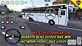 Bus Simulator Indonesia ~ Bharat Benz Glider Bus Mod - Network Sleeper Bus Android Gameplay FHD 689