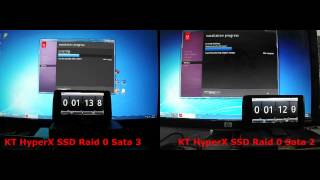 09  Adobe Premier Install with Kingston HyperX SSD in Raid 0 at Sata 3 and Sata 2