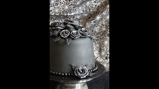 Black Roses Cake 🌹