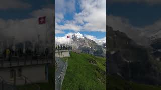 First Cliff Walk in Grindelwald, Switzerland 🇨🇭 | WandererDuo| #YouTube_shorts| Indiancoupleinswiss