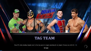 WWE2K22 REY MYSTERIO AND JOHN CENA VS EDDIE AND DOMINIK MYSTERIO TAG MATCH GAME ON PS4 #wwe  #viral