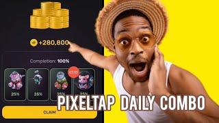 PixelTap Daily Combo For 280,800 Tokens But Depends On Your Level