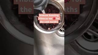 Immune boosting Hibiscus tea 🌺 for the  cold months #hisbiscusdrink #sorrel #postpartum