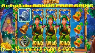 Miser €400, puis €600, puis €800 en ACHAT DE BONUS FREE SPINS 🍀 Slot RAINBOW MANIA 🍀