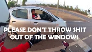 Car Drivers Littering and Spitting