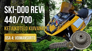 Ongelmia vanhan Kisakelkan Kanssa: Variaattorin Asennus & Ketjukotelo Kuivana! | Ski-Doo Rev Osa 4