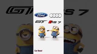 Ford GT Vs Audi Rs7 minions style funny#asmr #funny #status #tiktok #trending #foryou #car #audi