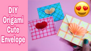 Diy Origami Cute Envelope | Easy Origami Envelope | Diy Envelope Origami | Diy Works