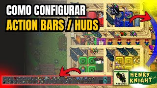 Tibia - Como Configurar ACTION BARS e ARCOS de VIDA e MANA no char