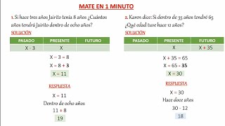 Problemas con edades (1 personaje) - Súper fácil 📚