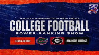 Georgia Game Prediction | Week 9 Model Forecaster Update | NEW Top 25 & SEC Power Rankings