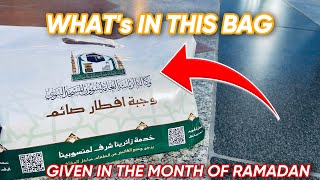 What's Inside Makkah and Madinah Iftar Bags by Saudi Government  | Ramadan Vlog