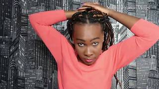 Mitindo  ya kubana rasta Kirahisi /How i style my long  braids