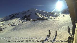 Kalavryta SkiCenter Resort Timelapse - GoPro Hero3  08-01-2015 - Καλάβρυτα Χιονοδρομικό Κέντρο