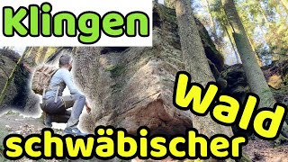 Schwäbische Klingen | Hägelesklinge und Brunnenklinge |  schwäbischer fränkischer Wald |  Relaxing