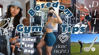 KILLER STEP BY STEP LEG WORKOUT | Dealing with Gym Boredom, Grocery Finds, Date Night *VLOG*