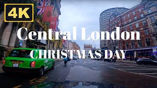 London, England - 4K Drive (Christmas Day)