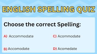 25 Most Commonly Misspelled Words in English | Spelling Quiz | Practice Exercise