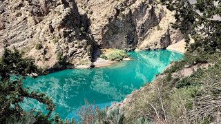 Озеро Пуштикуль. Фанские горы Таджикистана. Pushtikul lake. Fann Mountains, Tajikistan. 4K