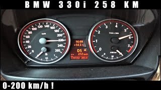 2005 BMW 330i e90 - 0-200 km/h