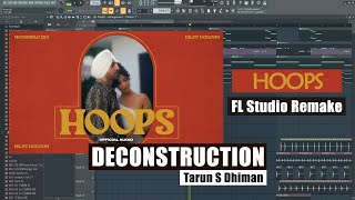 HOOPS - Instrumental | FL Studio | Diljit Dosanjh | MoonChild Era | TRACK DECONSTRUCTION