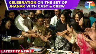 LIVE: Hiba Nawab & Krushal Ahuja cut the cake with team Jhanak as the show completes 1 year