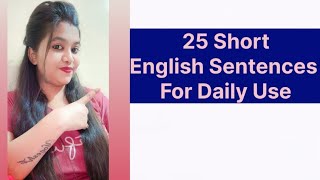 25 Daily Use English Sentences With Examples For Casual Conversation.#english #sentences