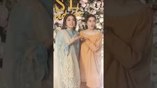 Sanam Jung and Shaista lodhi two morning show hosts meet each other 😉⭐