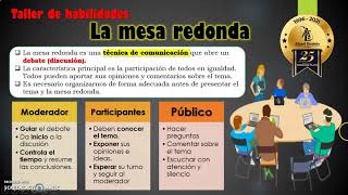 2° sec  Taller de habilidades La mesa redonda