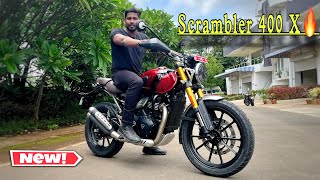 Ye dekhate hi pasand aa gayi ❤️ New Launch 2023 Triumph Scrambler 400 X | Walkaround Review ☑️