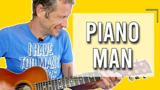 How to play Piano Man on the Guitar - Billy Joel Guitar Lesson