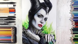 วาดมาเลฟิเซนต์ Drawing Maleficent: Mistress of Evil (Angelina Jolie) | Fame Art